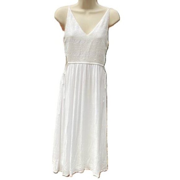 ZARA BASICS Cut Out Guaze Strappy Dress Women's Medium - Picture 1 of 15